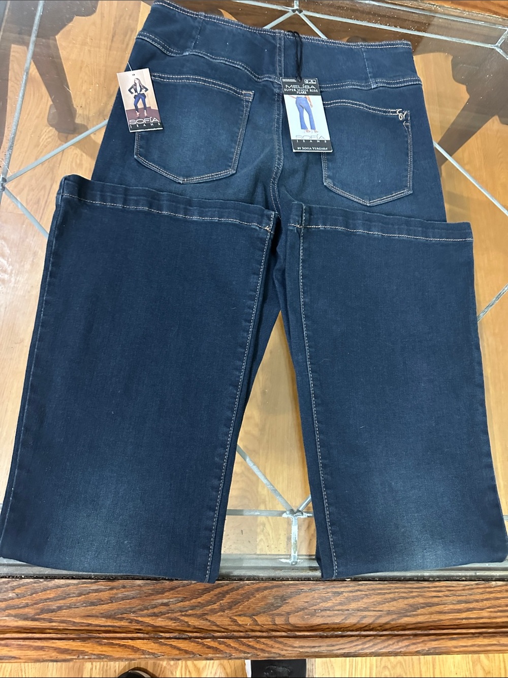 Ladies Sofia Jeans, (Melissa) HIgh Rise Flare. - Picture 4 of 6